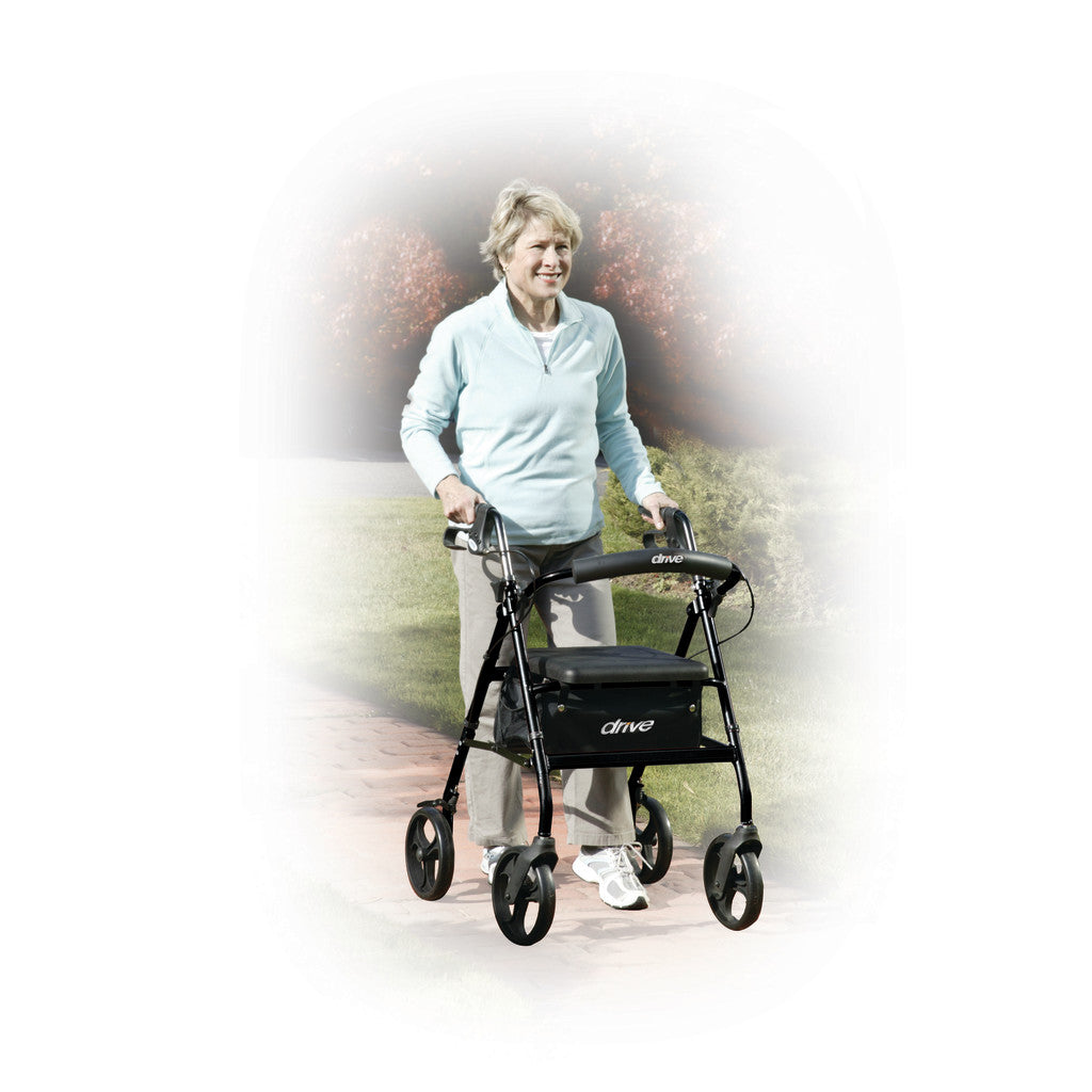 Aluminum Rollator, 6" Casters -BeHope