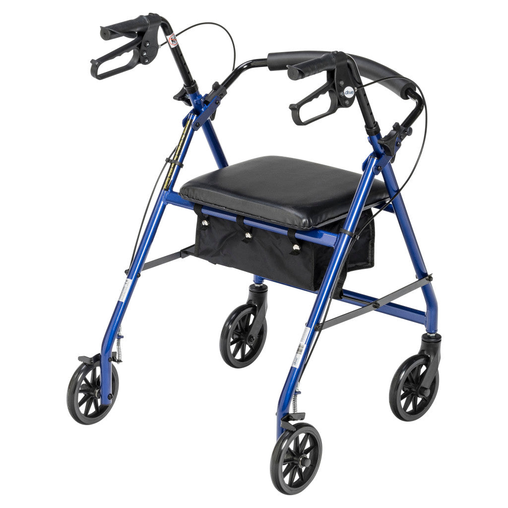 Aluminum Rollator, 6" Casters -BeHope