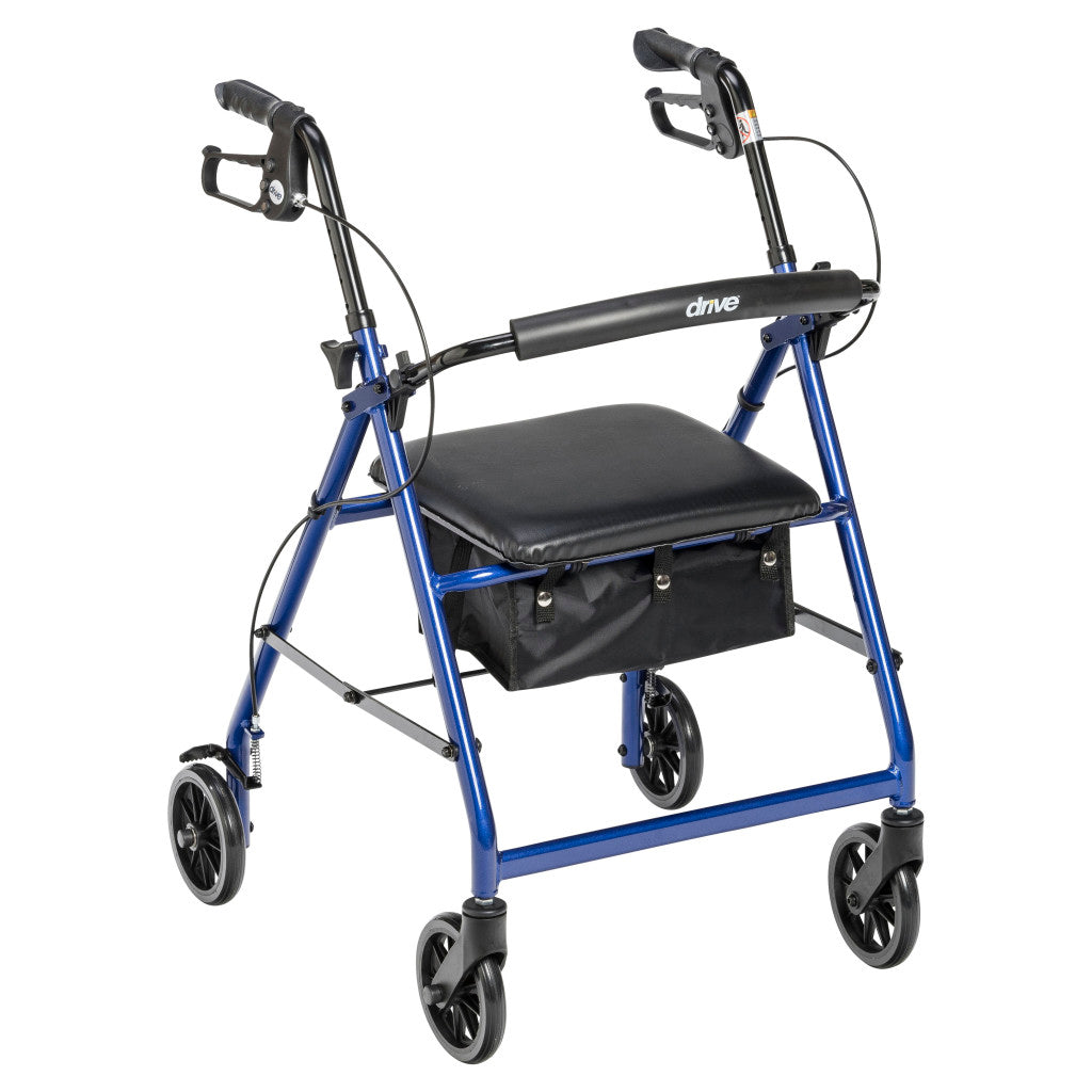 Aluminum Rollator, 6" Casters -BeHope