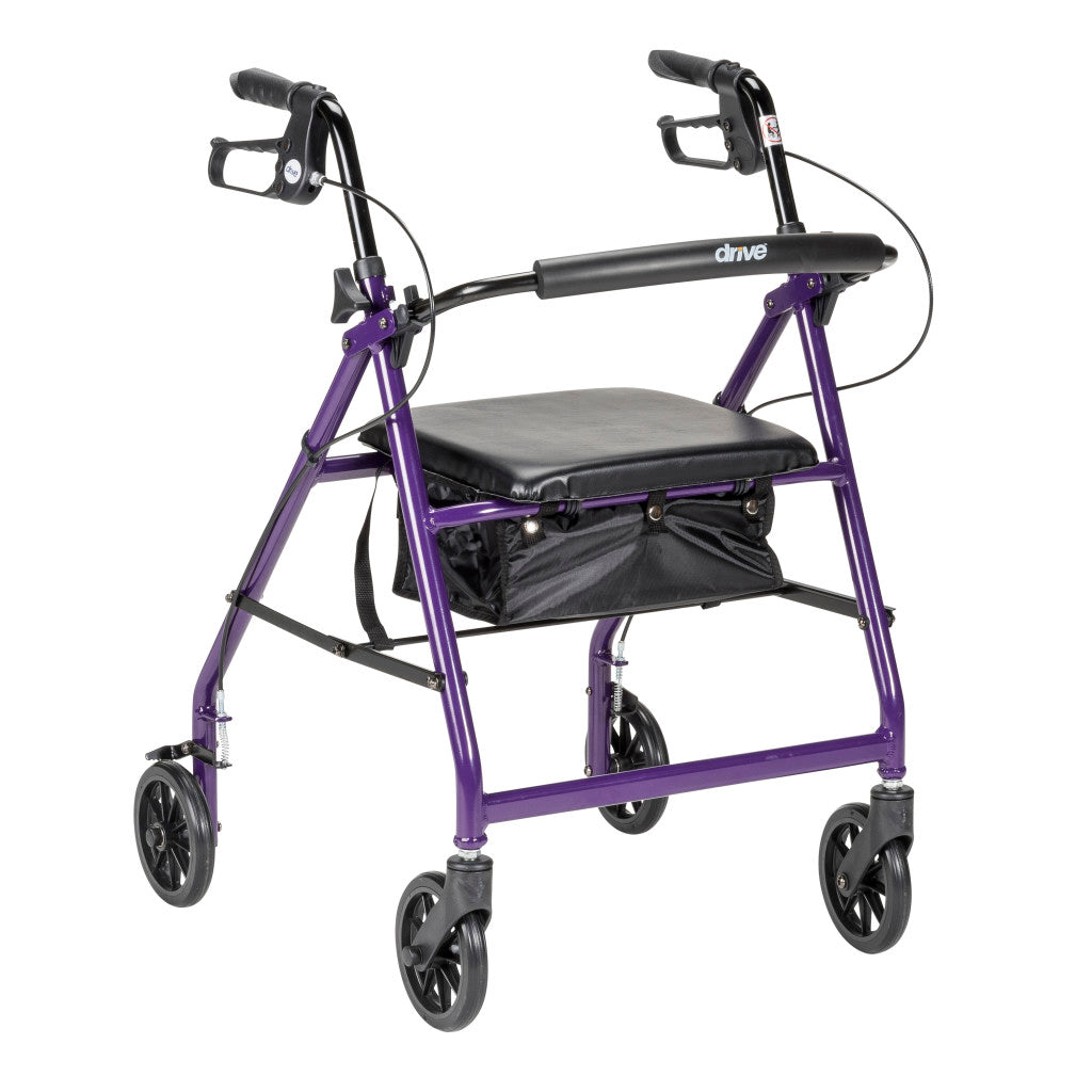 Aluminum Rollator, 6" Casters -BeHope