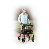 Aluminum Rollator, 6" Casters -BeHope