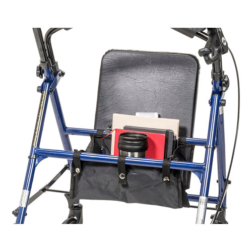 Déambulateur bleu acier avec 6 roues démontées