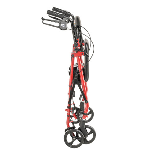 Rollator Steel Red  w/6  Whls Knocked-Down