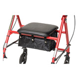 Rollator Steel Red  w/6  Whls Knocked-Down