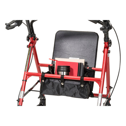 Rollator Steel Red  w/6  Whls Knocked-Down