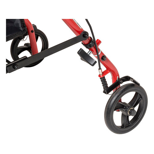 Rollator Steel Red  w/6  Whls Knocked-Down