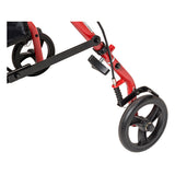 Rollator Steel Red  w/6  Whls Knocked-Down