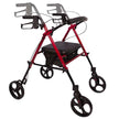 Rollator Aluminum Height Adjustable Burgundy - BeHope