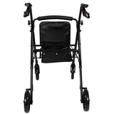 Rollator  Aluminum  Height Adjustable  Black