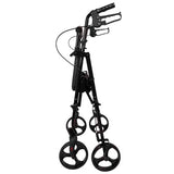 Rollator  Aluminum  Height Adjustable  Black