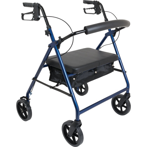 Déambulateur bariatrique à 8 roues bleu