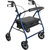 Bariatric Rollator W/ 8 Wheels Blue - BeHope