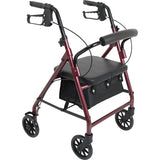 Rollator Junior Aluminum 6 Wheels Burgundy - BeHope