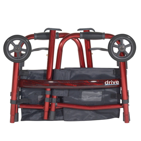 Deluxe Folding Travel Walker With 5" Wheels - BeHope