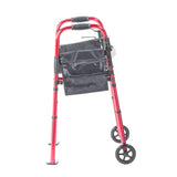 Deluxe Folding Travel Walker With 5" Wheels - BeHope