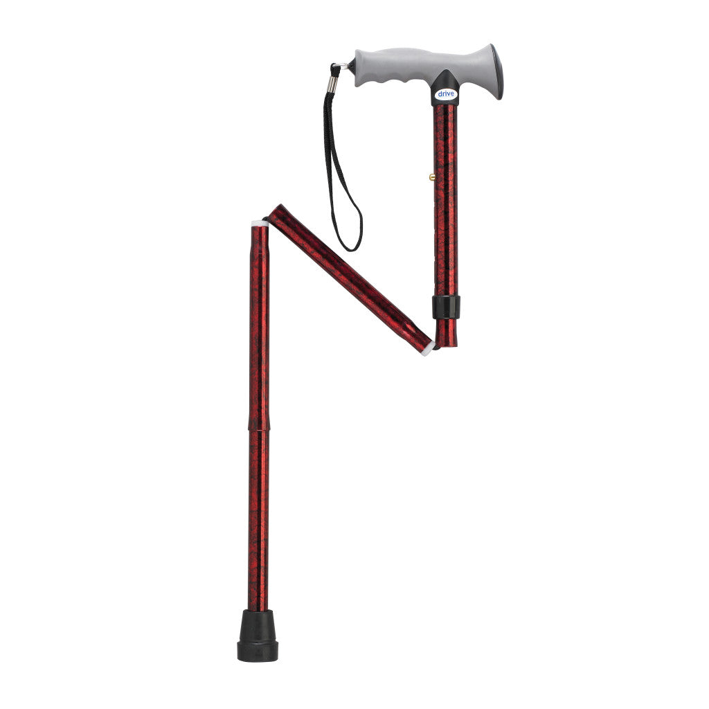 Aluminum Folding Canes with Gel Grip, Height Adjustable -BeHope