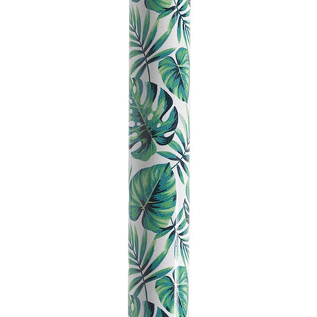 Canne décalée avec grip en gel et feuilles vertes