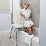 Splash Defense™ Transfer Bench with Curtain Guard Protection -BeHope