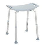 Deluxe Aluminum Shower Bench Without Back - BeHope