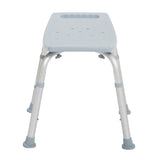 Deluxe Aluminum Shower Bench Without Back - BeHope
