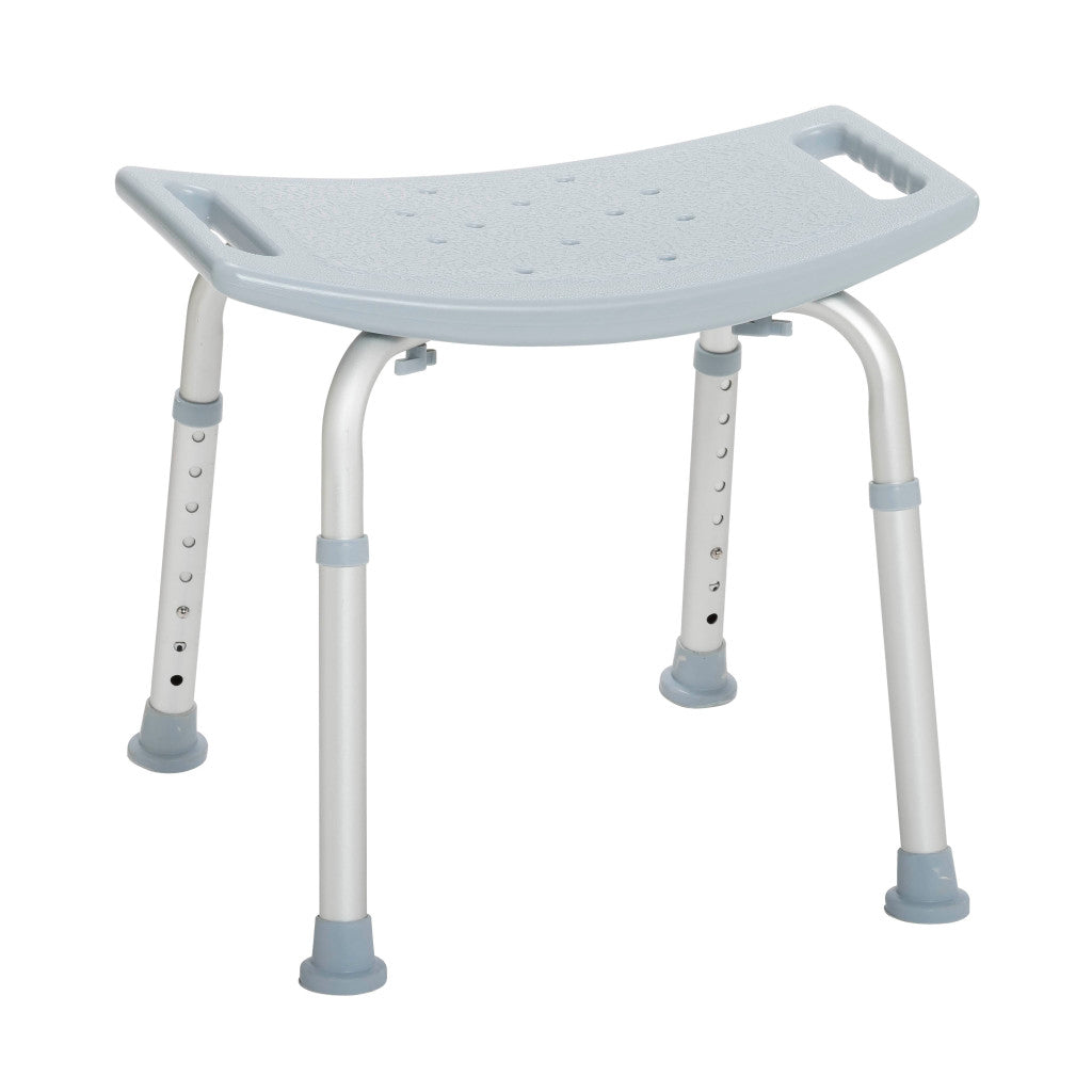 Deluxe Aluminum Shower Bench Without Back - BeHope