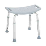 Deluxe Aluminum Shower Bench Without Back - BeHope
