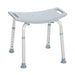 Deluxe Aluminum Shower Bench Without Back - BeHope