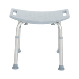 Deluxe Aluminum Shower Bench Without Back - BeHope