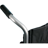 Deluxe Fly-weight Aluminum Transport Chair With Removable Casters - BeHope