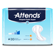 Attends Shaped Pad Night Super 20 Pad Per Printed Package Case/80 Each - BeHope