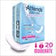 Attends Discreet Moderate Bladder Control Pad 20 Per Printed Package Case/200 Each - BeHope