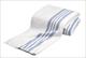 Flannel Blanket, White With Blue Stripes, 70” X 90”, 55% Cotton/45% Poly Each - BeHope