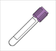 Tube Vacutainer 13mmx75mm Draw 2ml Lavender - BeHope
