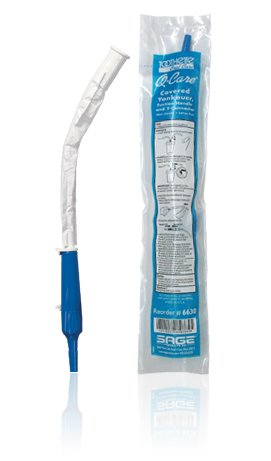 Oral Care Suction Tube Handle Q•Care® Angled Type Yankauer Style Sterile - BeHope