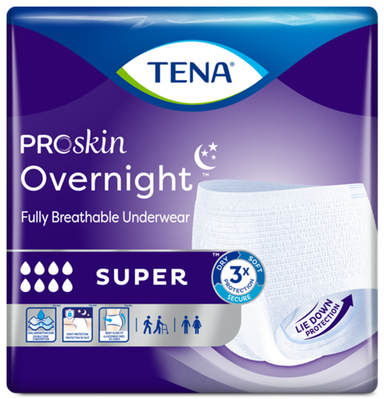 Tena Proskin Protective Underwear Overnight - Super, Case Of 56, Default Title
