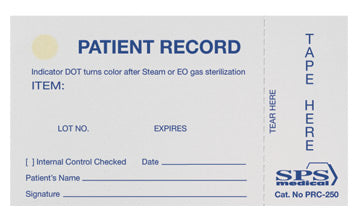 Sterilization Record Card Steam / EO Gas - BeHope