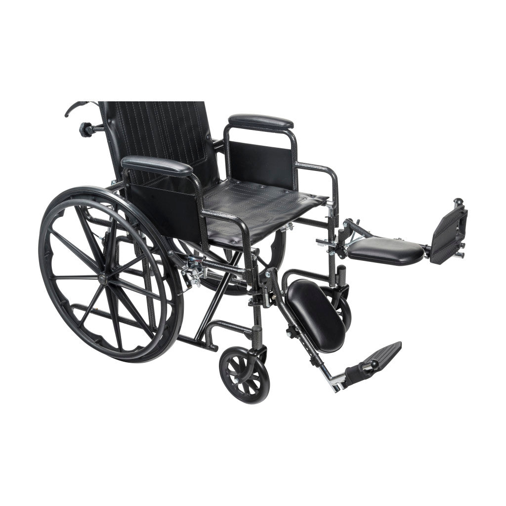 Silver Sport Recliner With Vinyl Upholstery - BeHope