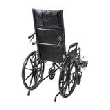 Silver Sport Recliner With Vinyl Upholstery - BeHope