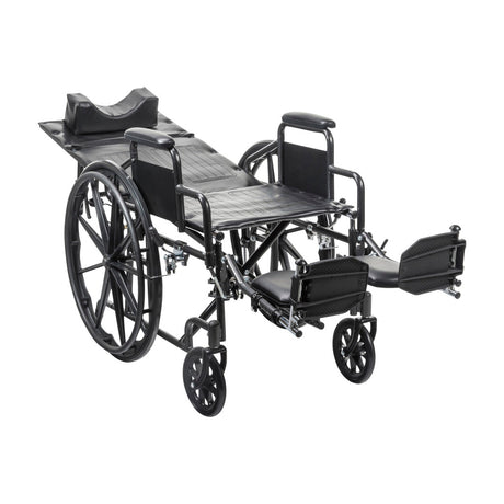 Silver Sport Recliner With Vinyl Upholstery - BeHope