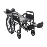 Silver Sport Recliner With Vinyl Upholstery - BeHope