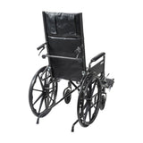 Silver Sport Recliner With Vinyl Upholstery - BeHope