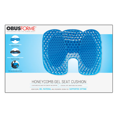 Coussin de siège en gel nid d'abeille