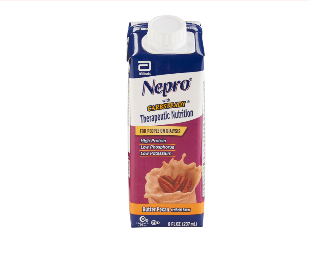 Oral Supplement Nepro® with Carbsteady® Butter Pecan Flavor Liquid 8 oz. Reclosable Carton