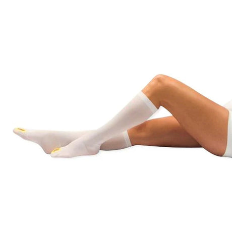 Anti-embolism Stocking Venaflow® Aes Knee High Medium White Inspection Toe - Behope