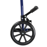 Aluminum Transport Chair w/ Footrests  Blue