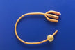 Foley Catheter Rusch Gold® 3-Way Standard Tip 5 cc Balloon 24 Fr. Silicone Coated Latex - BeHope