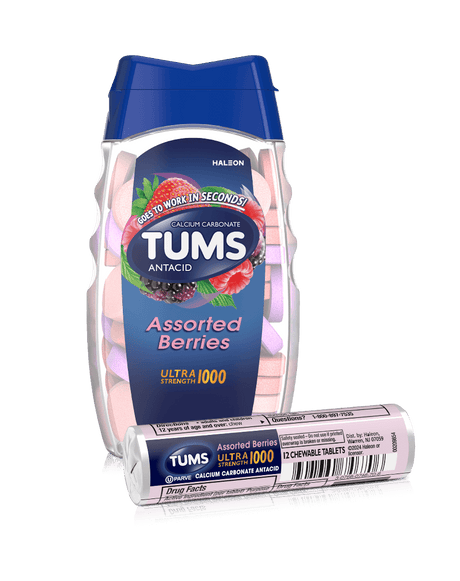 Tums® Ultra Strength Chewable Antacid Tablets Berry Flavor - BeHope