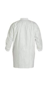 Lab Coat Tyvek® 400 White 5x-large Knee Length Tyvek® Fabric Disposable - Behope