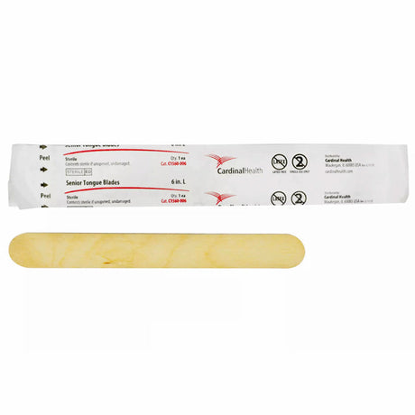 Tongue Depressor Cardinal Health™ 5-1/2 Inch Length White Birch Junior - Behope
