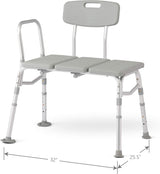 Transfer Bath Bench With Back Support